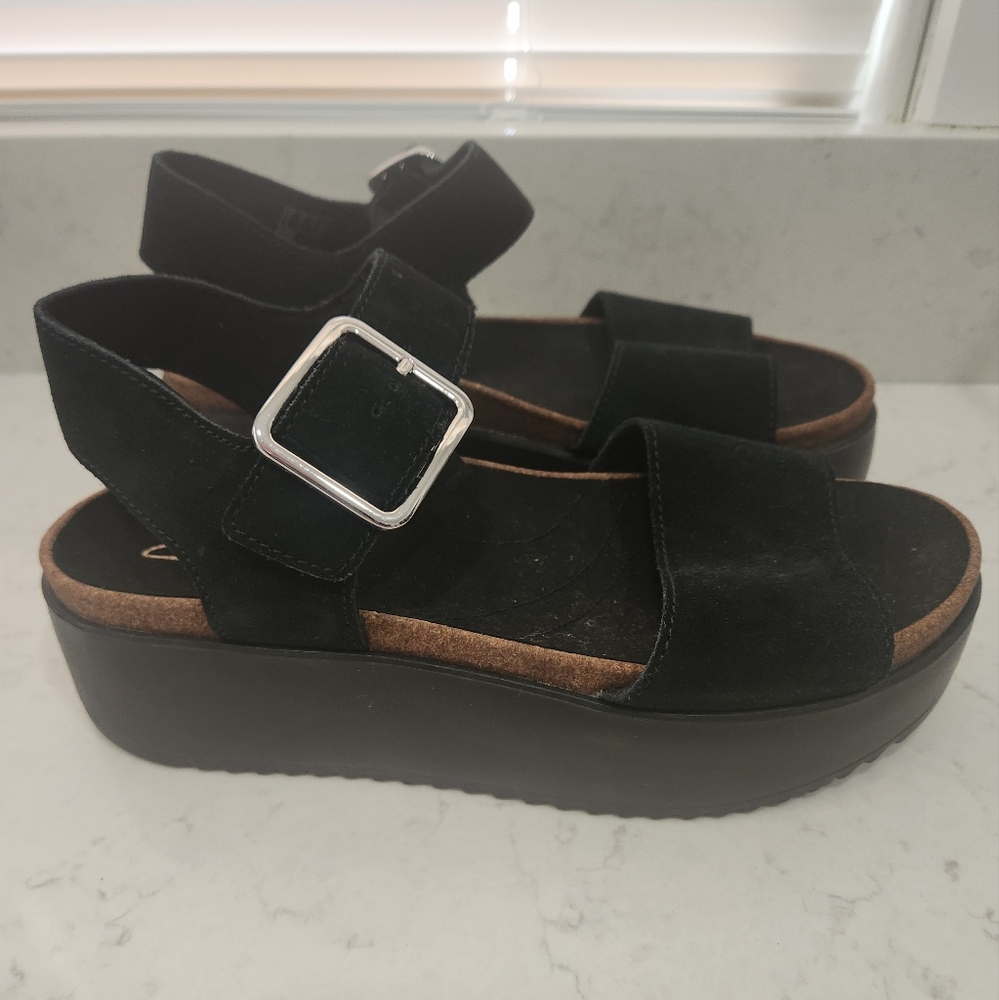 Clark's Suede Wedge